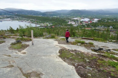 Abstieg mit Blick auf Alta.