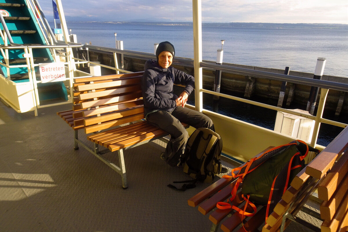 Auf der Fähre Meersburg-Konstanz.