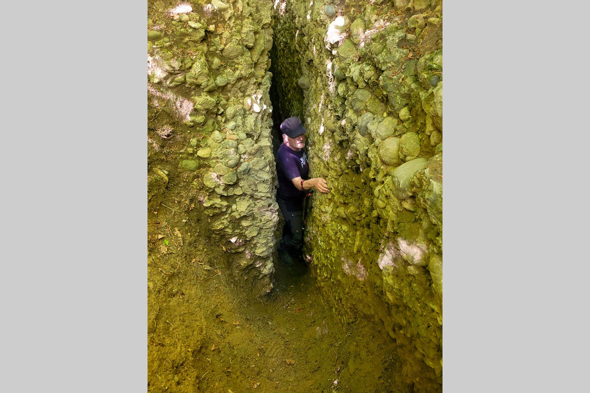 Im Bachtelspalt - Baucheinziehen ist angesagt.