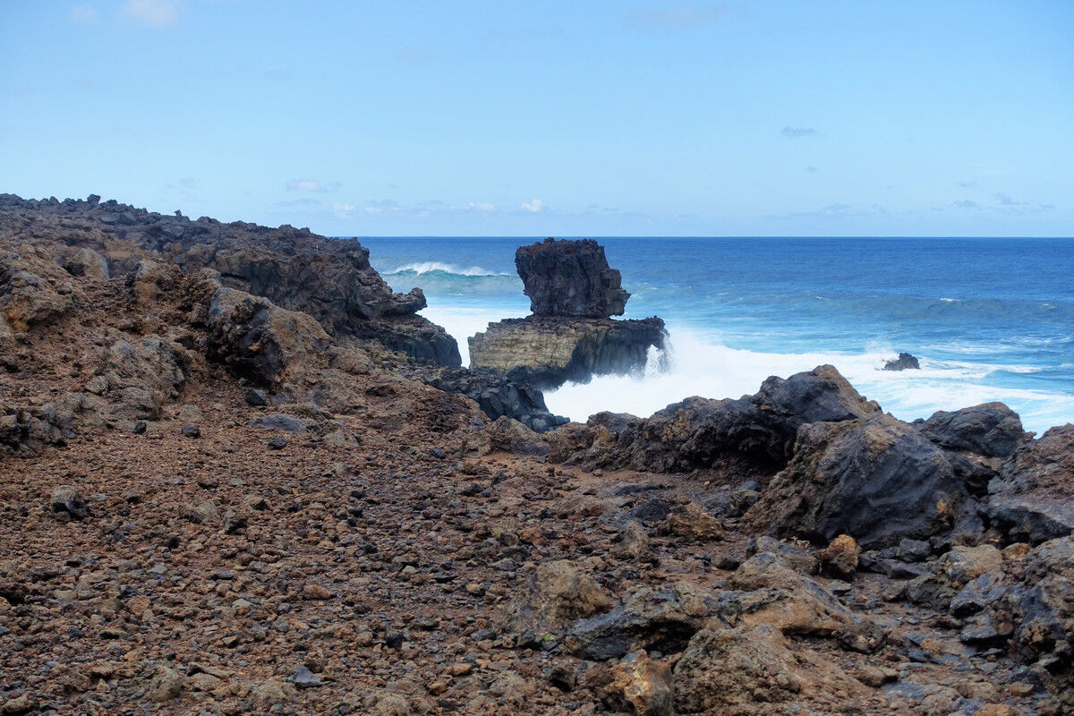 Auf dem Küstenpfad.