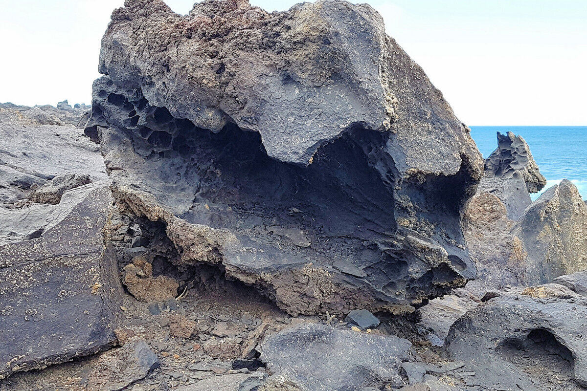 Auf dem Küstenpfad.