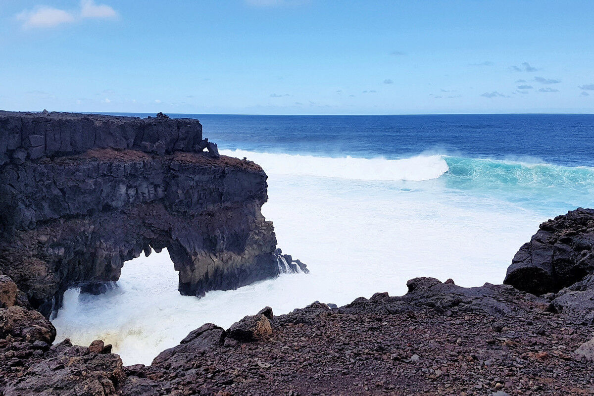 Auf dem Küstenpfad.