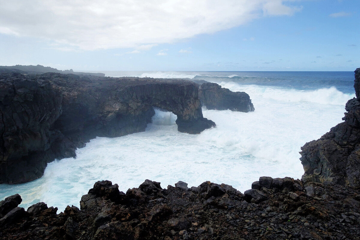 Auf dem Küstenpfad.