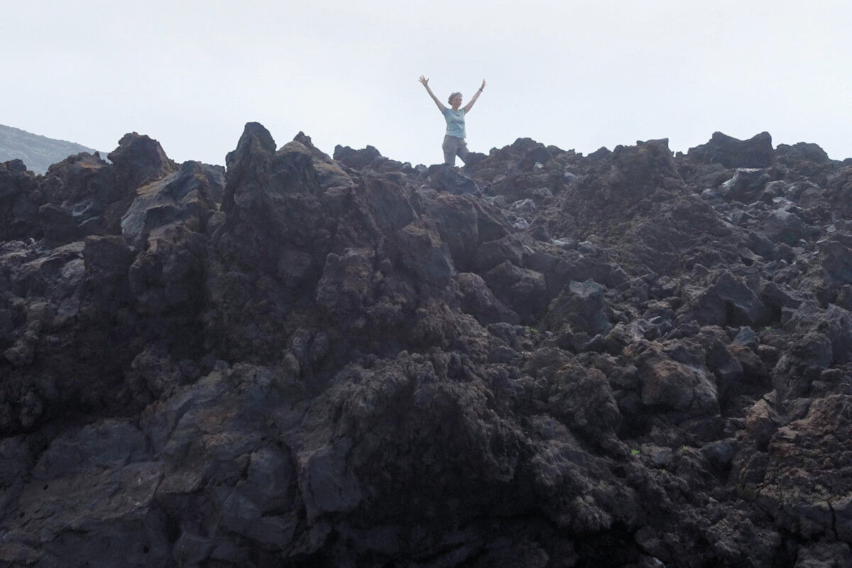 Auf dem Küstenpfad.