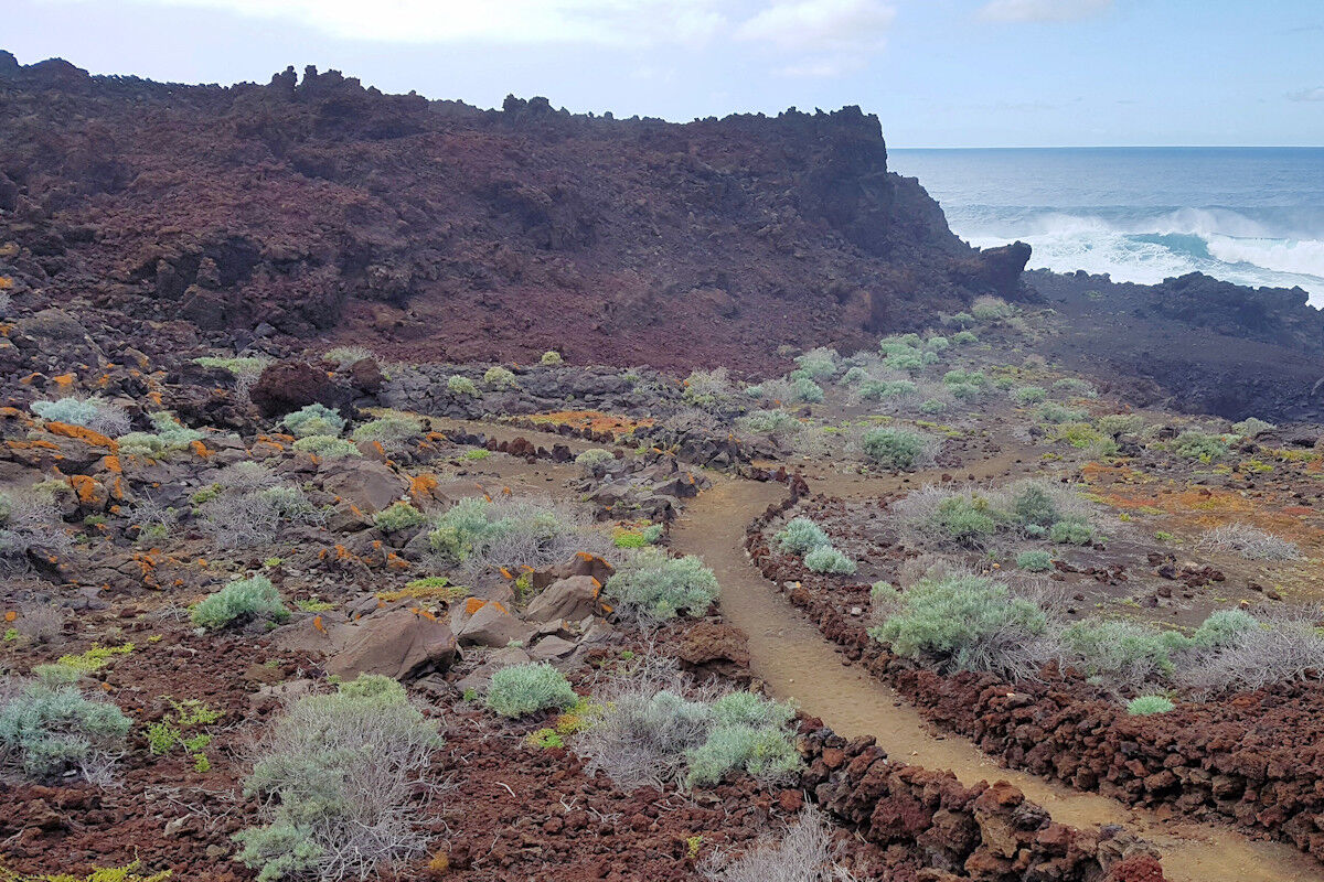 Auf dem Küstenpfad.