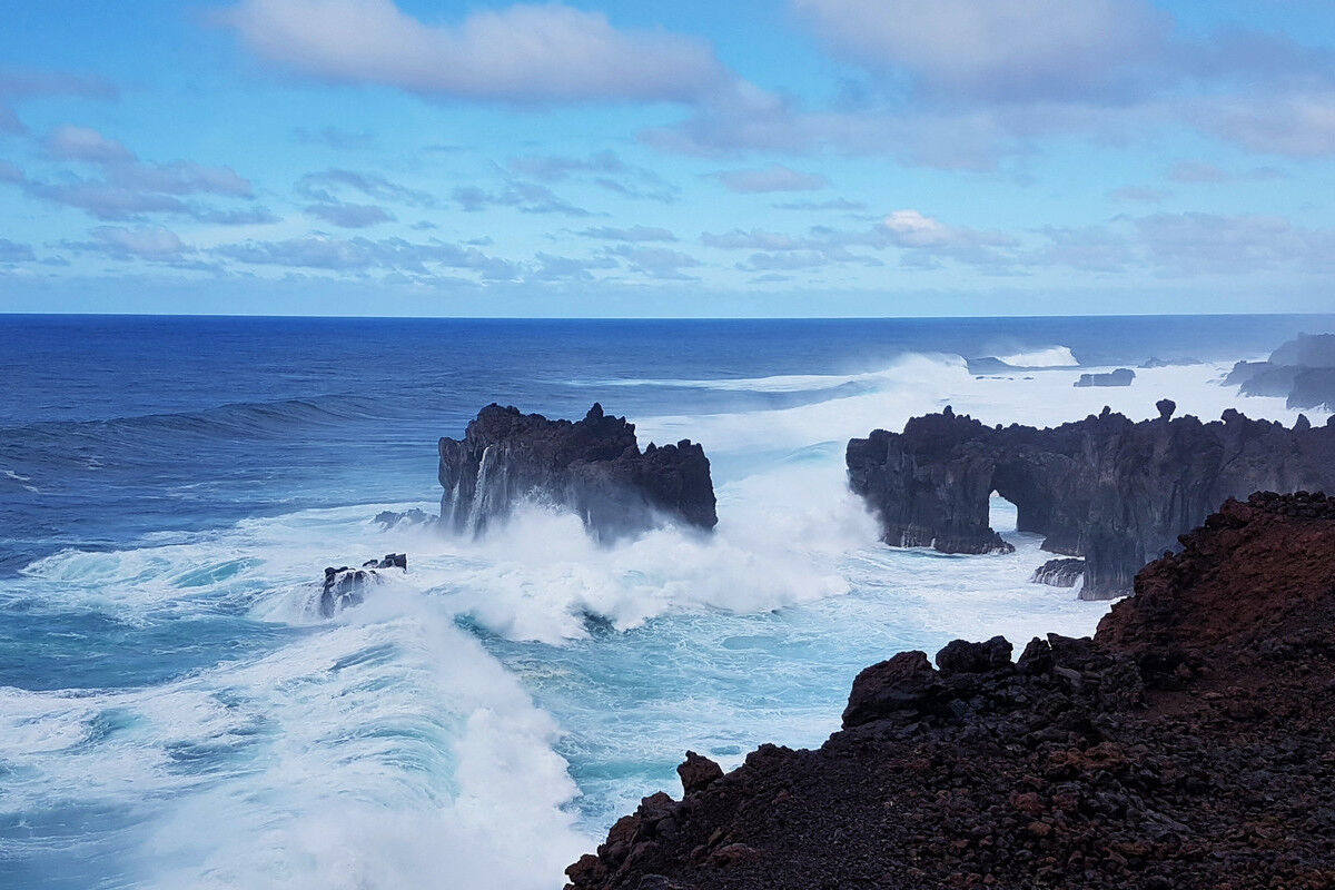 Auf dem Küstenpfad.