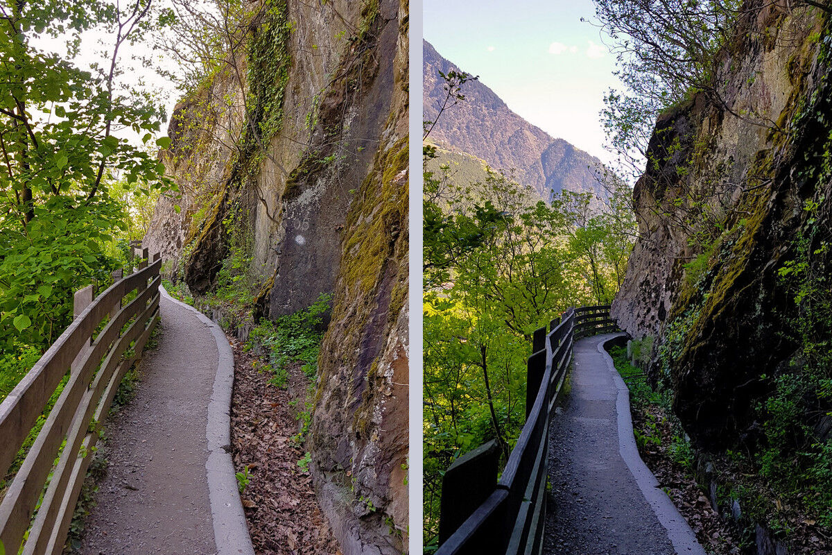 Auf dem Marlinger Waalweg.