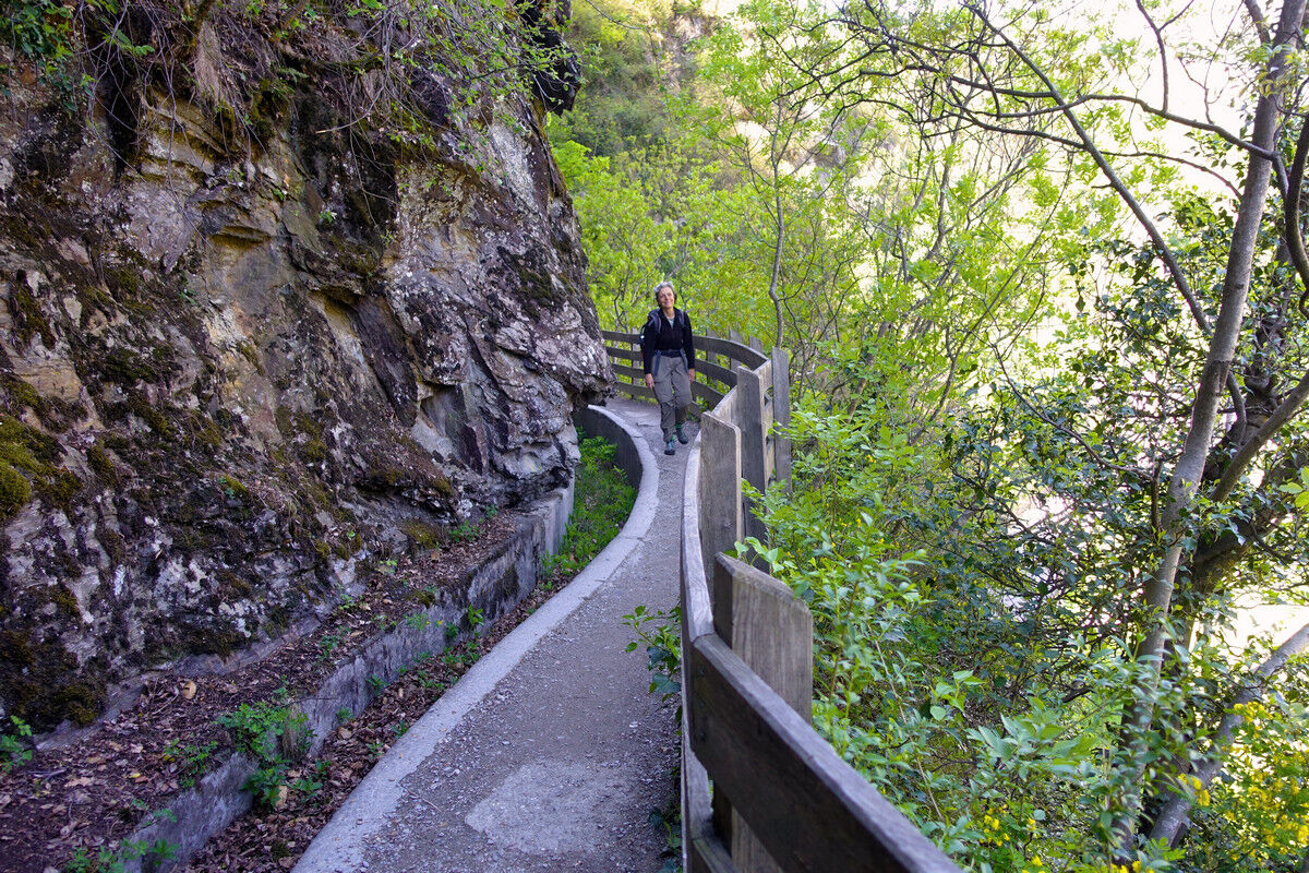 Auf dem Marlinger Waalweg.
