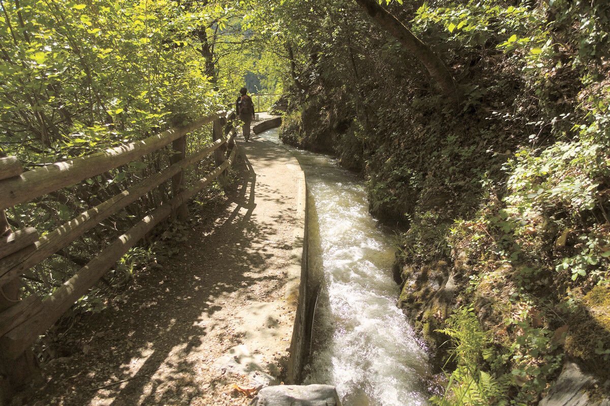 Auf dem Marlinger Waalweg.
