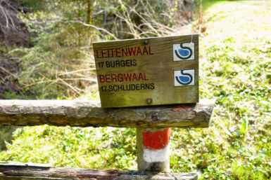 Hier wechseln wir die Waalwege.