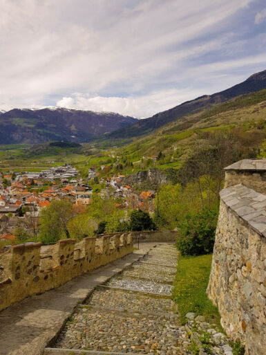 Abstieg nach Schluderns.