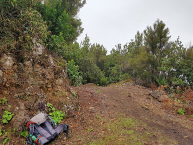 Auf dem Kammweg Cumbre Nueva.