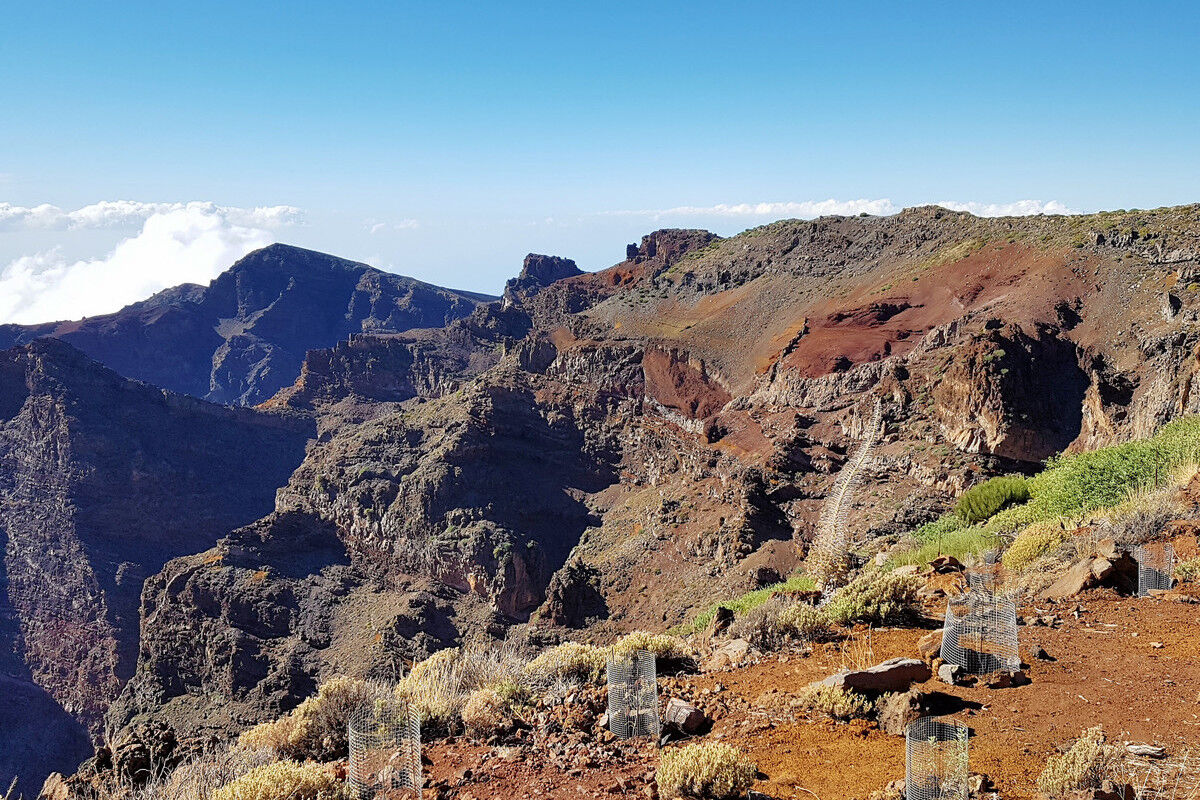 Espigón del Roque - Blick in die Caldera.