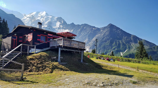 Bergstation Bellevue-Seilbahn.